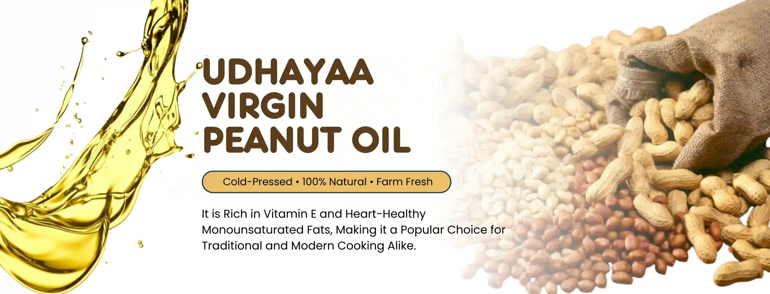 groundnut oil shop banner