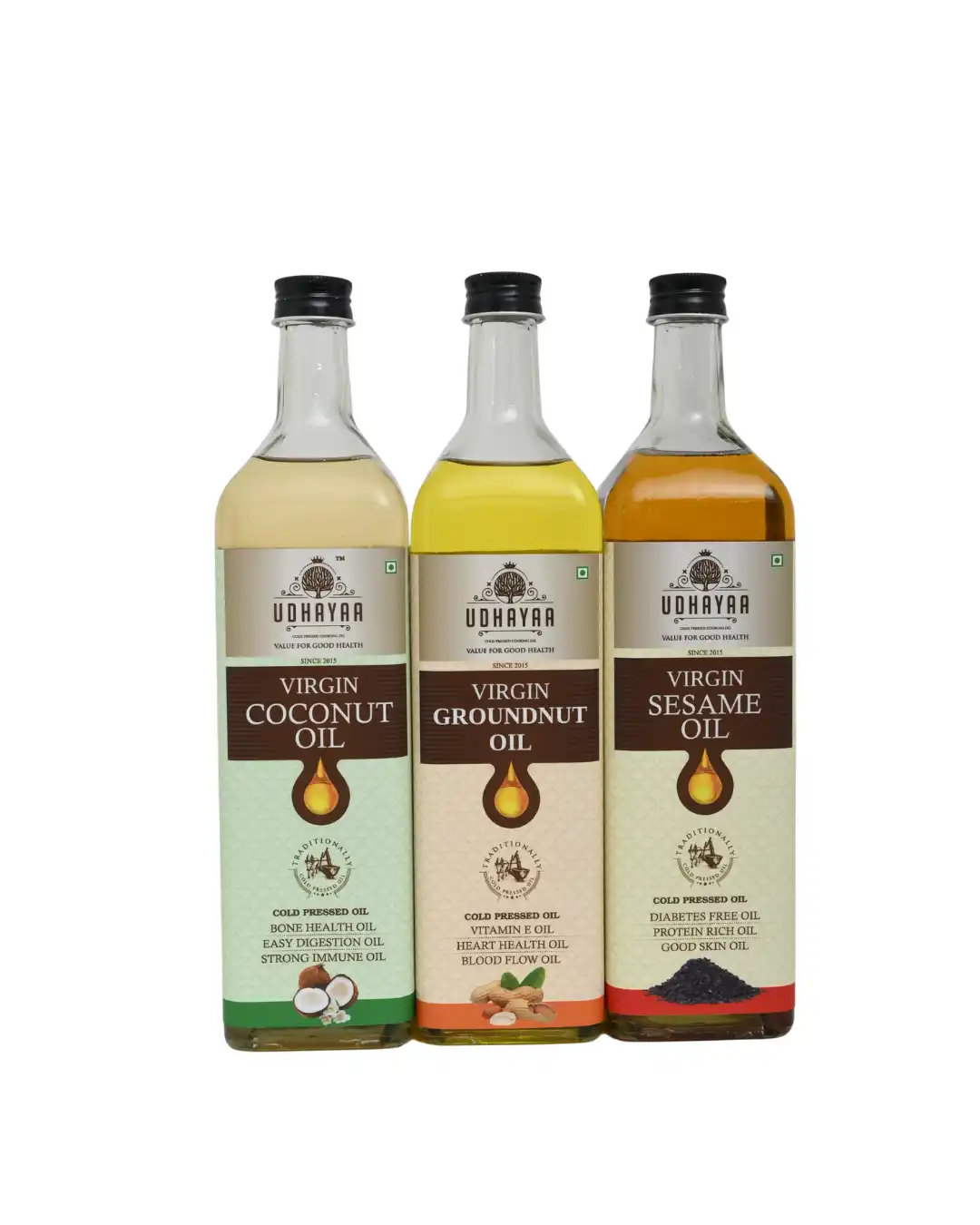 three bottle oil